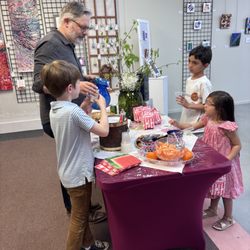 Children at a Franklin Co School art Reception