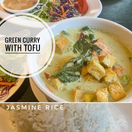 Green Curry with Jasmine rice. Medium spice. Fabulous! Green Curry with Jasmine rice. Medium spice. Fabulous!