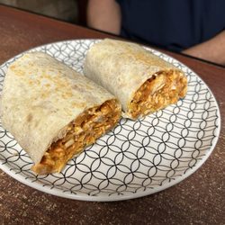 All Out Pizza And More - Buffalo Chicken Wrap. Stuffed full and delicious.