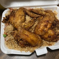 King's Wok - Chicken wings and pork fried rice