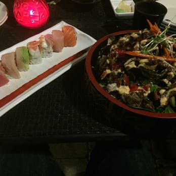 Omokase - Ichiban roll and salmon skin salad. Delicious. - Sushi Bars Near Me - Rancho Cucamonga, California Omokase - Ichiban roll and salmon skin salad. Delicious. - Sushi Bars Near Me - Rancho Cucamonga, California