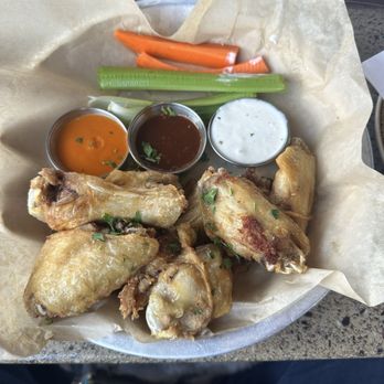 Lazy Dog - A little disappointing. Naked wings really naked. - New American Near Me - Fresno, California