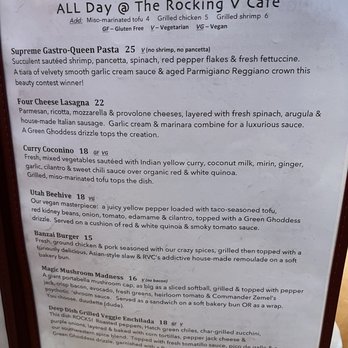 Rocking V Cafe - Menu - 2021 - New American Near Me - Kanab, Utah Rocking V Cafe - Menu - 2021 - New American Near Me - Kanab, Utah