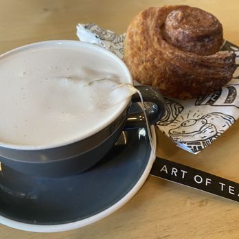 Coffee Commissary - A London Fog with they Morning hun pastry. - Coffee & Tea Near Me - Glendale, California Coffee Commissary - A London Fog with they Morning hun pastry. - Coffee & Tea Near Me - Glendale, California