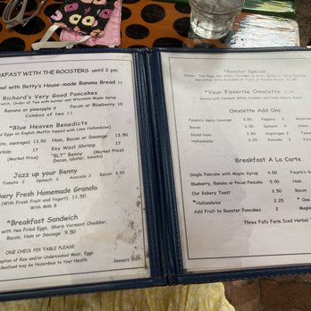 Blue Heaven - Menu - Breakfast & Brunch Near Me - Key West, Florida