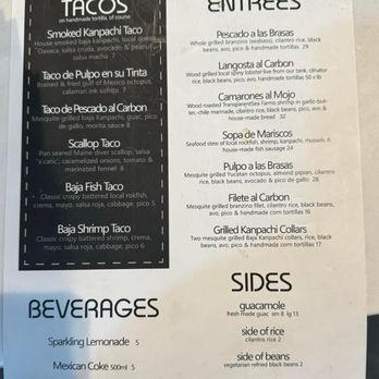 Holbox - Menu - Latin American Near Me - Los Angeles, California