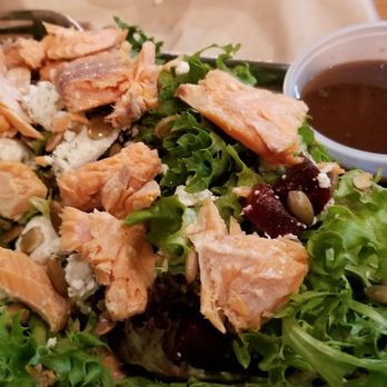 Big Axe Brewing - The smoked trout and beet salad served with crispy greens was delicious - Breweries Near Me - Nisswa, Minnesota