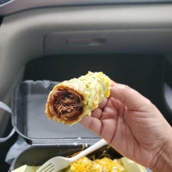 Cali Tacos - Burnt Taquitos. I ordered rolled tacos with beans, cheese, sour cream. I literally received the opposite of my order - Mexican Near Me - Orange, California