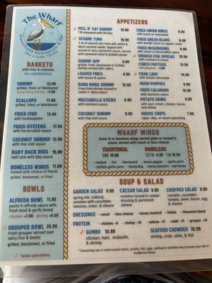 Menu photo 2 The Wharf St Pete Beach, FL Menu photo 2 The Wharf St Pete Beach, FL