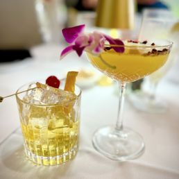 Bellini and old fashioned