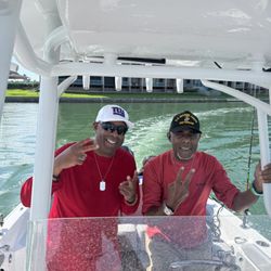 Freedom Boat Club - John's Pass - Brother Lawrence and myself captaining the boat!