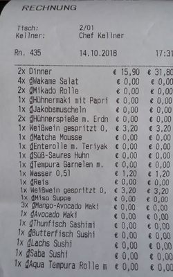 Menu photo 1 Aqua Vienna, 9