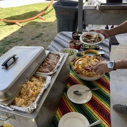 Homemade salsas, rice and beans! Homemade salsas, rice and beans!