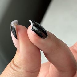 Cut alongside nail from an emery board nail file
