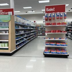 Target - Items on sale on the endcap.