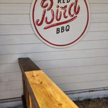 Redbird BBQ - a sign on the side of a building - Barbeque Near Me - Port Neches, Texas Redbird BBQ - a sign on the side of a building - Barbeque Near Me - Port Neches, Texas