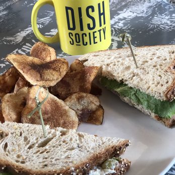 Dish Society - Chicken salad. Chips n coffee. - Breakfast & Brunch Near Me - Houston, Texas Dish Society - Chicken salad. Chips n coffee. - Breakfast & Brunch Near Me - Houston, Texas