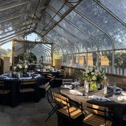 CasaV - Vojvoda Family Estate - Wedding rehearsal dinner: Warm and nicely appointed greenhouse that held about 45 guests. Perfect for any kind of weather.