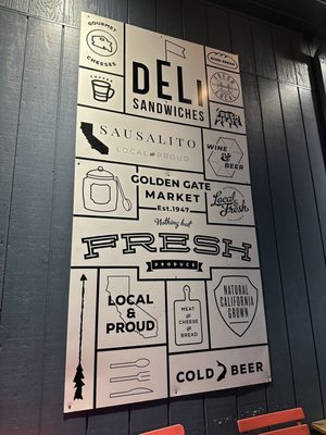 Menu photo 1 The Golden Gate Market Sausalito, CA