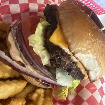 Juicy Burger - Single cheese burger - Burgers Near Me - Bakersfield, California Juicy Burger - Single cheese burger - Burgers Near Me - Bakersfield, California