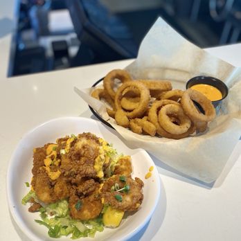 The Brass Tap - Boom Boom Shrimp & Onion Rings - Sports Bars Near Me - Reno, Nevada