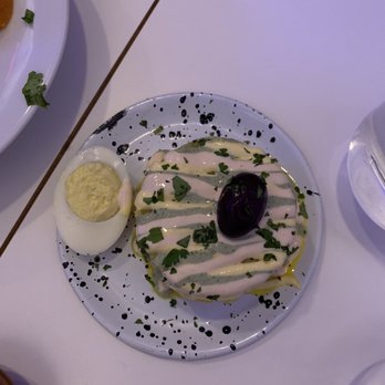 Celeste - Causa de avocado and tomato - Peruvian Near Me - Somerville, Massachusetts