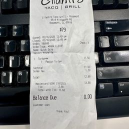 Receipt w added tip!! Receipt w added tip!!