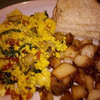 Brother Juniper's - Tofu Veggie Scramble with homefries and toast. - Breakfast & Brunch Near Me - Memphis, Tennessee