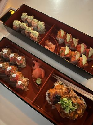 Fat Salmon Sushi by null