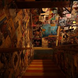 Sig's Lagoon - Staircase with posters