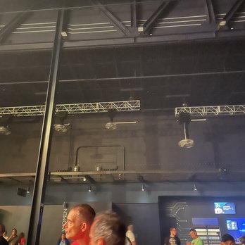 Boeing Center at Tech Port - Elevated area, stage left. Looks like they're still working on it. August 2022 - LAN Centers Near Me - San Antonio, Texas