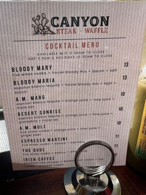 Menu photo 7 Cactus Jacks Moab Moab, UT