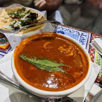 Juquila Restaurant & Bar - a bowl of tomato soup - Mexican Near Me - Elmhurst, New York