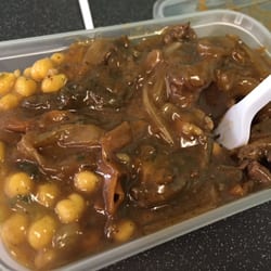 Caribbean Wrap - Beef in jerk sauce with chick peas