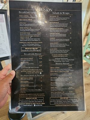 Menu photo 3 Fusion Bistro Cafe Market Webster, WI