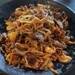 HuHot Mongolian Grill - My concoction at HuHot-So good!
