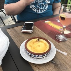 Santini Seafood & Steakhouse - Creme Brûlée and Peach Sangria