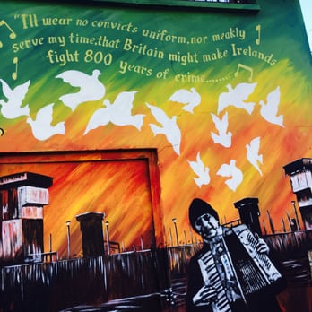 Belfast Black Taxi Tours - Prison strike mural - Taxis Near Me Belfast Black Taxi Tours - Prison strike mural - Taxis Near Me