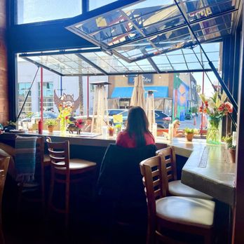 Flying Pig Pub & Kitchen - POV from inside to the outward facing seating bar area - Pubs Near Me - Oceanside, California Flying Pig Pub & Kitchen - POV from inside to the outward facing seating bar area - Pubs Near Me - Oceanside, California