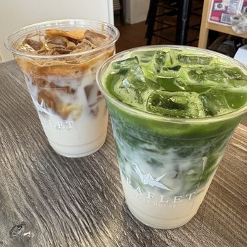 Leaflet Coffee House - Iced matcha latte, Furious George - Coffee & Tea Near Me - Monterey Park, California Leaflet Coffee House - Iced matcha latte, Furious George - Coffee & Tea Near Me - Monterey Park, California