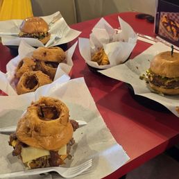 Big Bubba Wine Not Burger Chopped Jalapeno Burger Thick Onion Rings (Full) Curly Fries Big Bubba Wine Not Burger Chopped Jalapeno Burger Thick Onion Rings (Full) Curly Fries