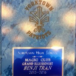 Yorktown High School - Major thanks to Allen Beland, Amanda Mackaye, Dan Carroll, and all the other teachers/staff that supported my final year(s) at YHS