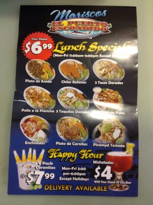 Menu photo 6 Mariscos El Puerto Escondido - Inglewood 1 Inglewood, CA Menu photo 6 Mariscos El Puerto Escondido - Inglewood 1 Inglewood, CA