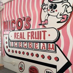 Nico's Ice Cream - Interior! vintage feel!