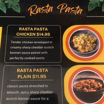 Rasta Pasta and Salads - Menu - Caribbean Near Me - New York, New York Rasta Pasta and Salads - Menu - Caribbean Near Me - New York, New York