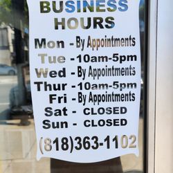 Paul's TV Co - Business Hours