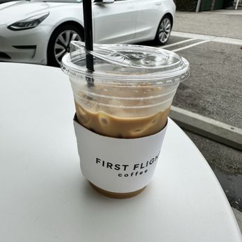 First Flight Coffee - Iced Latte with Oat-milk - Coffee & Tea Near Me - Torrance, California First Flight Coffee - Iced Latte with Oat-milk - Coffee & Tea Near Me - Torrance, California