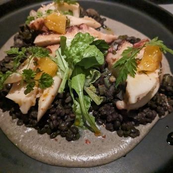 Faubourg Weehawken - Grilled octopus with lentil and tahini - French Near Me - Weehawken Township, New Jersey
