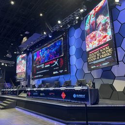 The main stage of the arena.