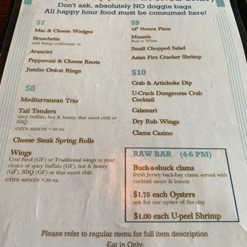 Bocca Coal Fired Bistro - Happy Hour Menu - Italian Near Me - Margate, New Jersey